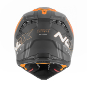 Kaciga NOX Cross N634 STORM narandžasto mat crna XL