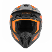 Kaciga NOX Cross N634 STORM narandžasto mat crna XL