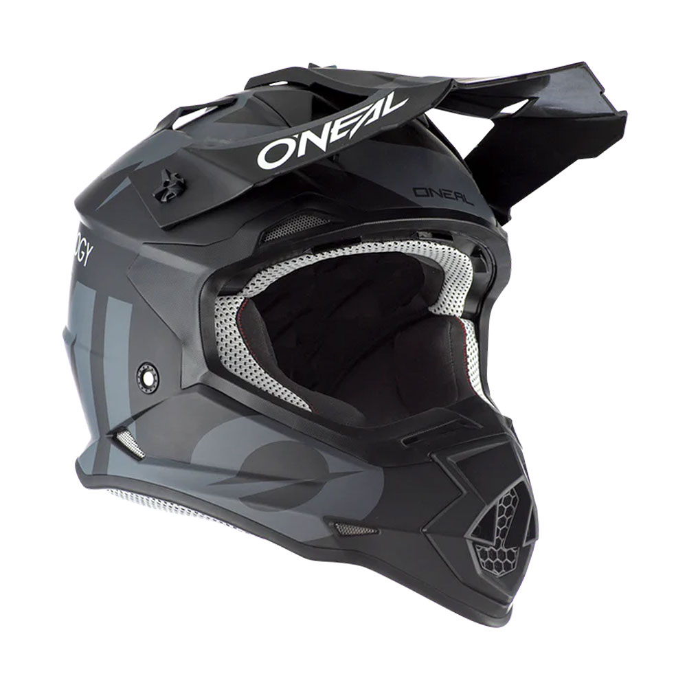 Kaciga ONEAL Cross 2SRS SLICK crno siva M