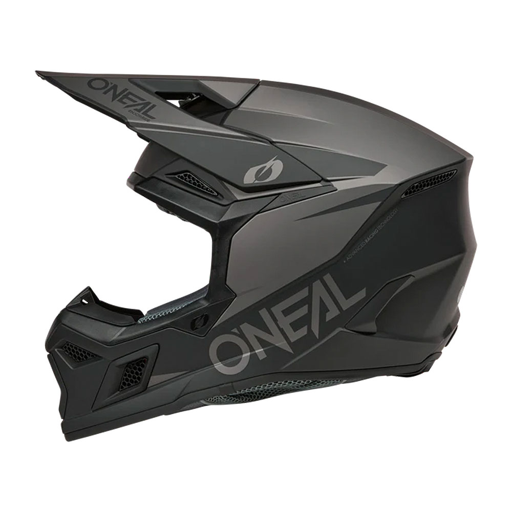 Kaciga ONEAL Cross 3SRS SOLID crno siva M