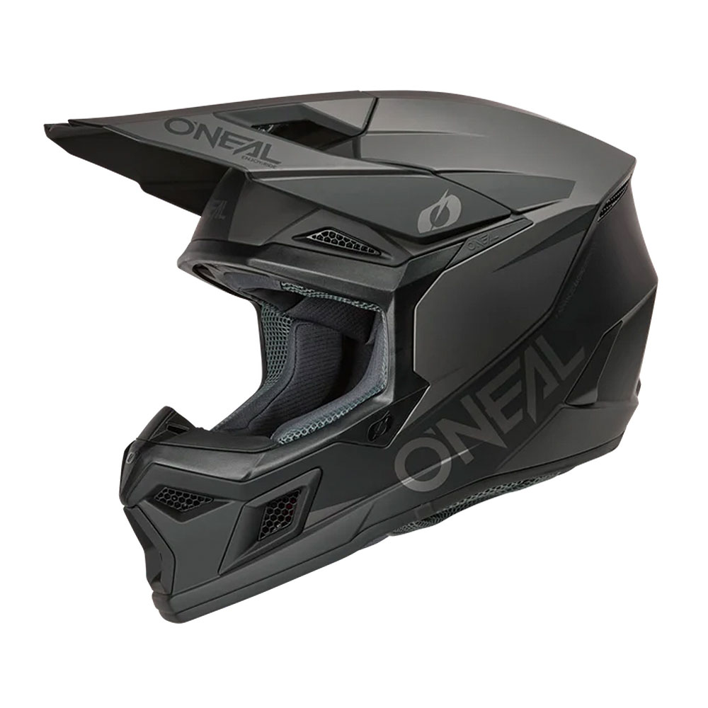 Kaciga ONEAL Cross 3SRS SOLID crno siva M