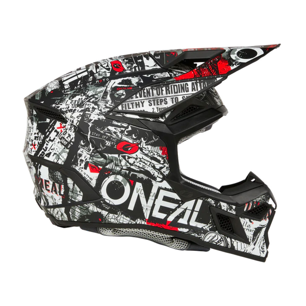 Kaciga ONEAL Cross 3SRS ATTACK crno bela XL