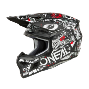 Kaciga ONEAL Cross 3SRS ATTACK crno bela XL