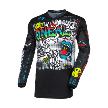 Dres Motocross O NEAL ELEMENT RANCID crno beli