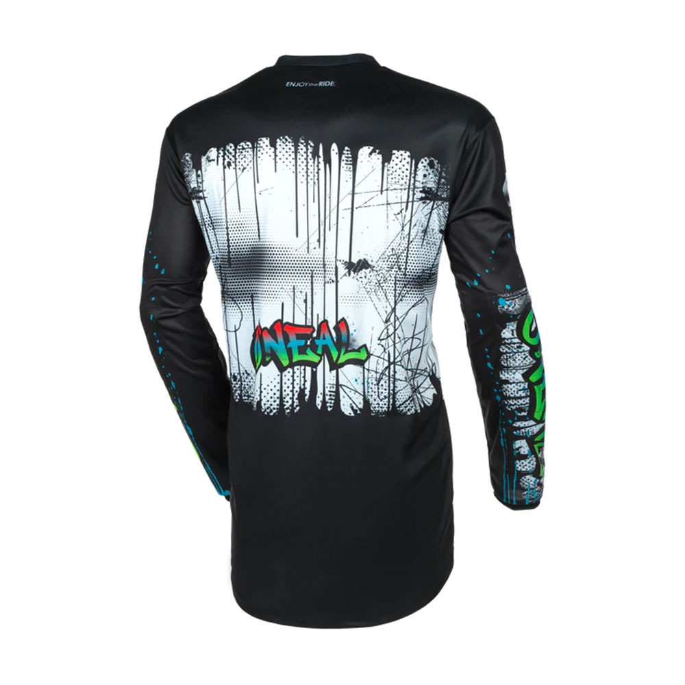 Dres Motocross O NEAL ELEMENT RANCID crno beli