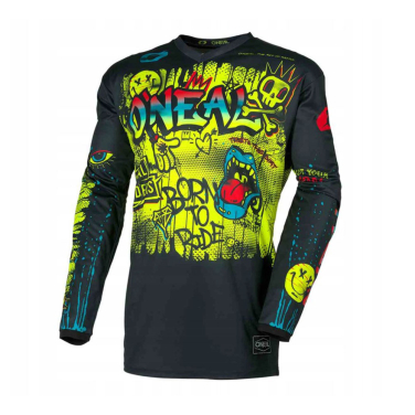 Dres Motocross O NEAL ELEMENT RANCID crno žuti dečiji