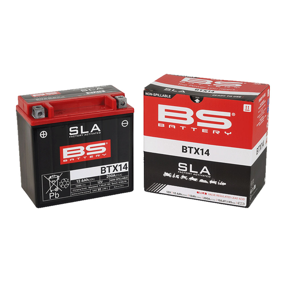 Akumulator BS 12V 12Ah gel BTX14-FA levi (150x87x145) 200A