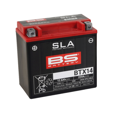 Akumulator BS 12V 12Ah gel BTX14-FA levi (150x87x145) 200A