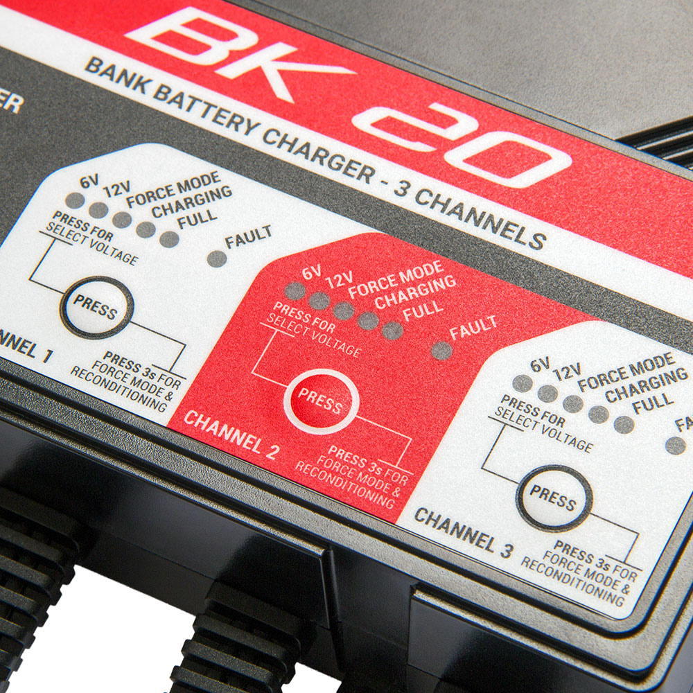 Punjač akumulatora pametni tri izlaza 6V/12V/12.8V 2A BS