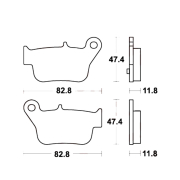 Disk pločice TRW MCB873SRM ( MAXI - SCOOTER SINTER )