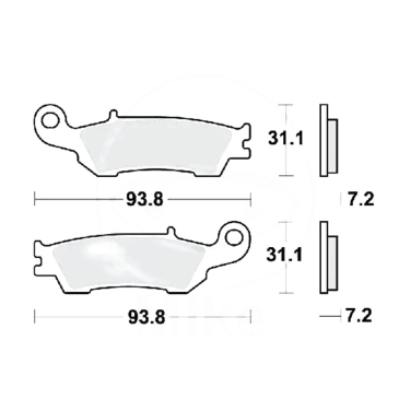 Disk pločice TRW MCB791RSI ( TRACK - SINTER )