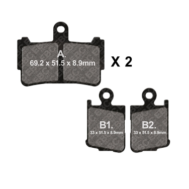 Disk pločice EBC FA499/4HH ( SINTER )