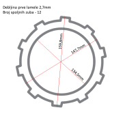 Lamele TRW MCC512-8 set