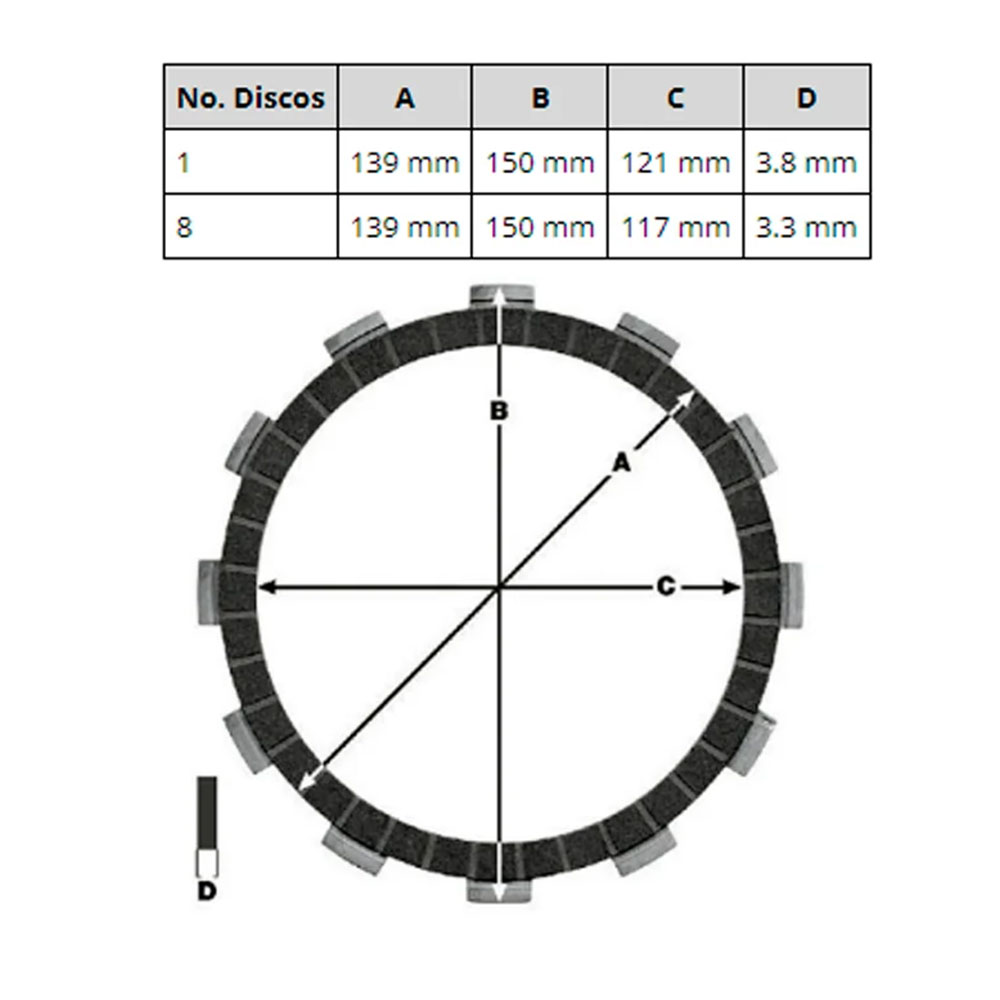 Lamele TRW MCC161-9 set